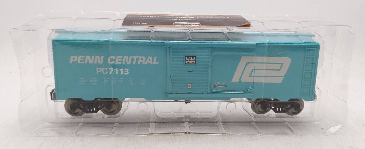 Menards 279-2654 O Gauge Penn Central Boxcar LN/Box