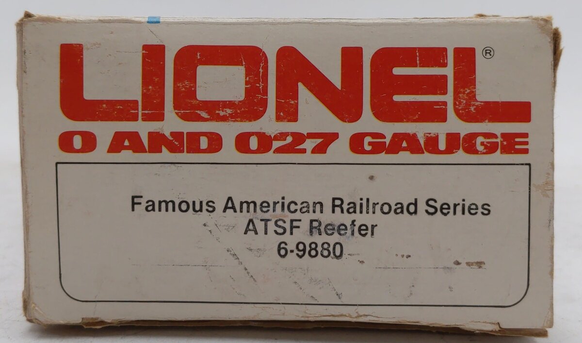 Lionel 6-9880 O Gauge AT&SF Famous American Railroad Refrigerator Car EX/Box