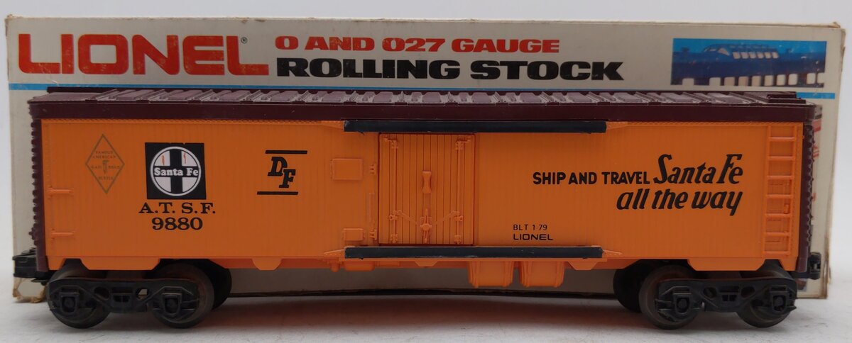Lionel 6-9880 O Gauge AT&SF Famous American Railroad Refrigerator Car EX/Box