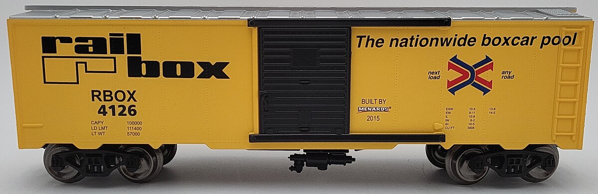 Menards 279-2654 O Gauge RailBox Boxcar EX/Box