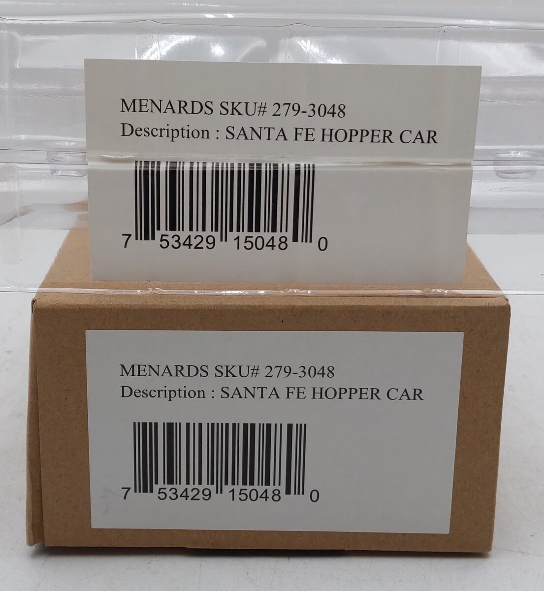Menards 279-3048 O Gauge Santa Fe 4-Bay Hopper Car #68513 LN/Box