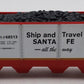 Menards 279-3048 O Gauge Santa Fe 4-Bay Hopper Car #68513 LN/Box