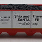 Menards 279-3048 O Gauge Santa Fe 4-Bay Hopper Car #68513 LN/Box