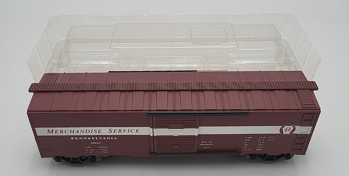 Menards 279-2623 O Gauge Pennsylvania Railroad Merchandise Service Boxcar #3710 LN/Box