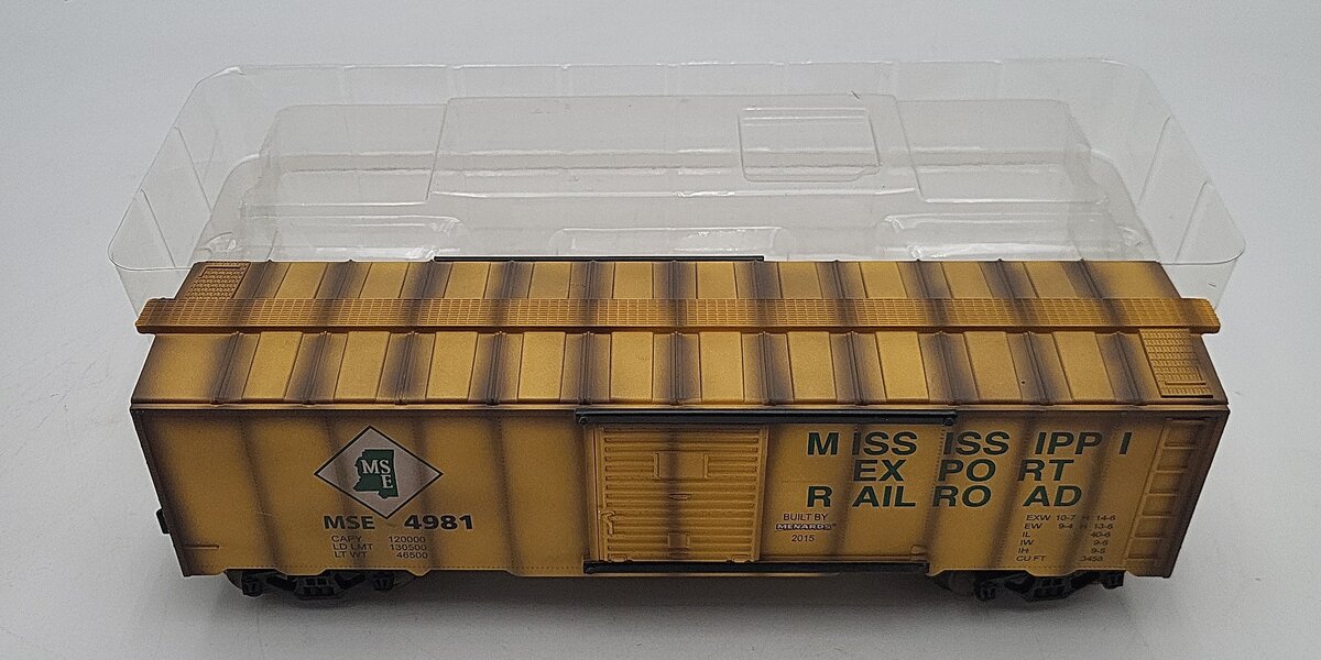 Menards 279-2626 The Weathered Mississippi Export Boxcar #4981 LN/Box