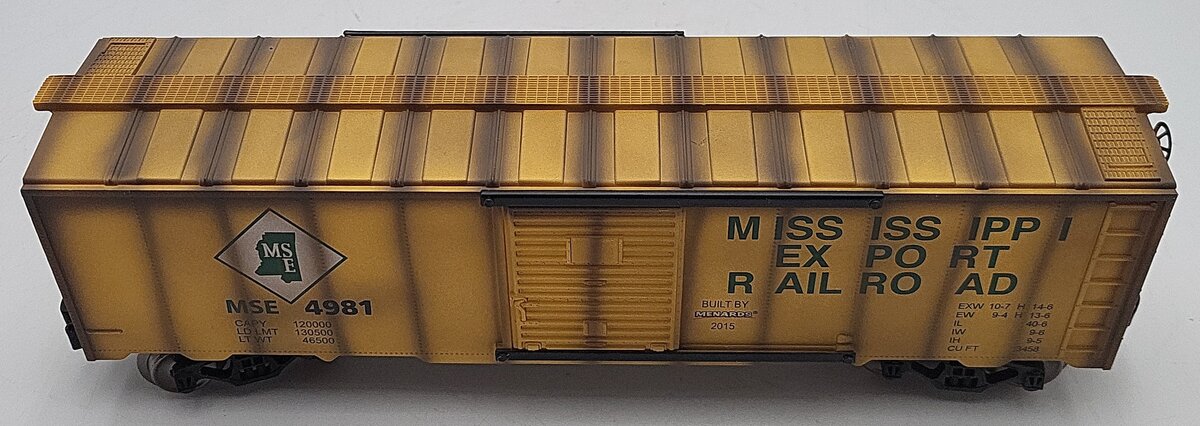 Menards 279-2626 The Weathered Mississippi Export Boxcar #4981 LN/Box