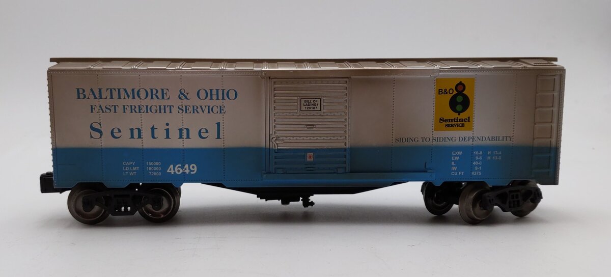 Menards 279-2654 O Baltimore & Ohio Boxcar #4649 EX
