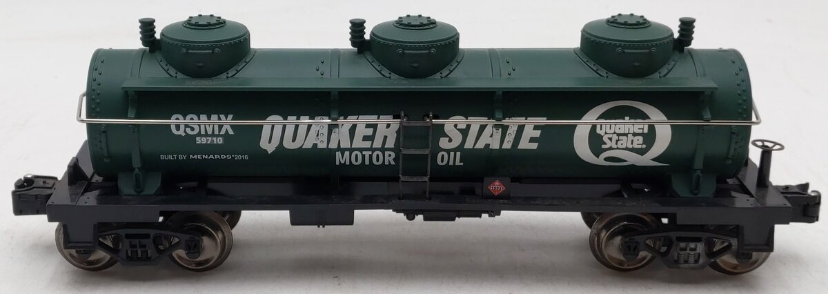 Menards 279-2679 O Gauge Quaker State Oil Tanker #59710 EX/Box