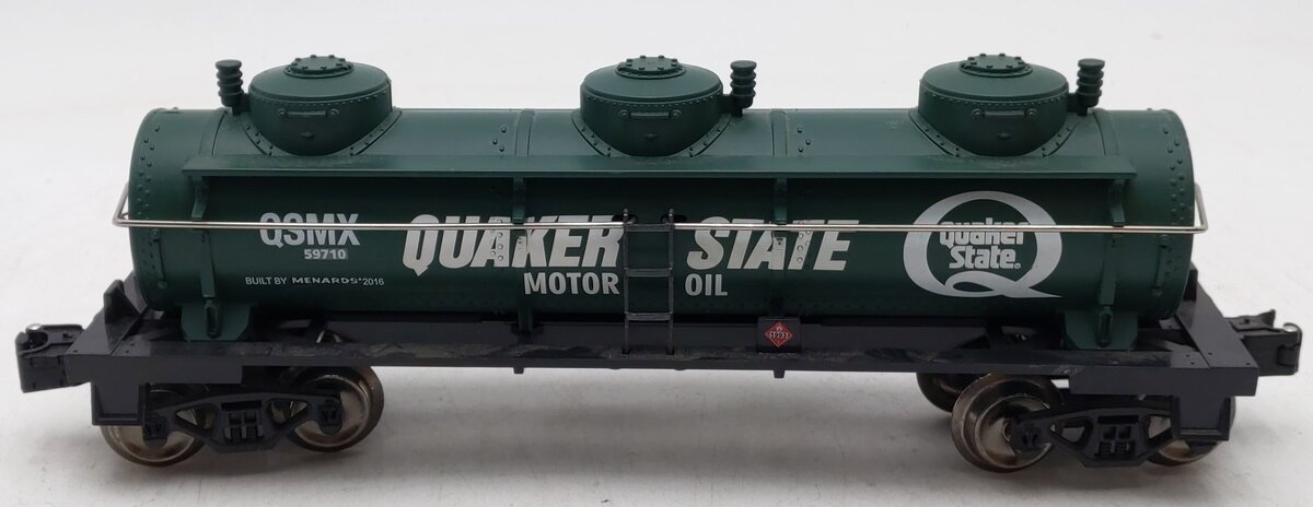 Menards 279-2679 O Gauge Quaker State Oil Tanker #59710 EX/Box