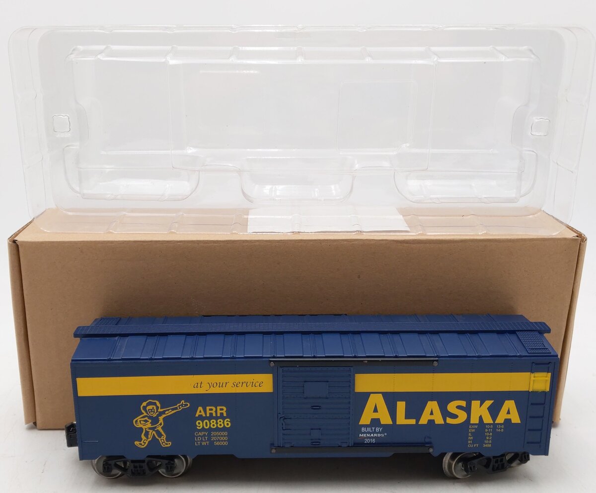 Menards 279-3066 O Gauge Alaska Boxcar #90886 EX/Box
