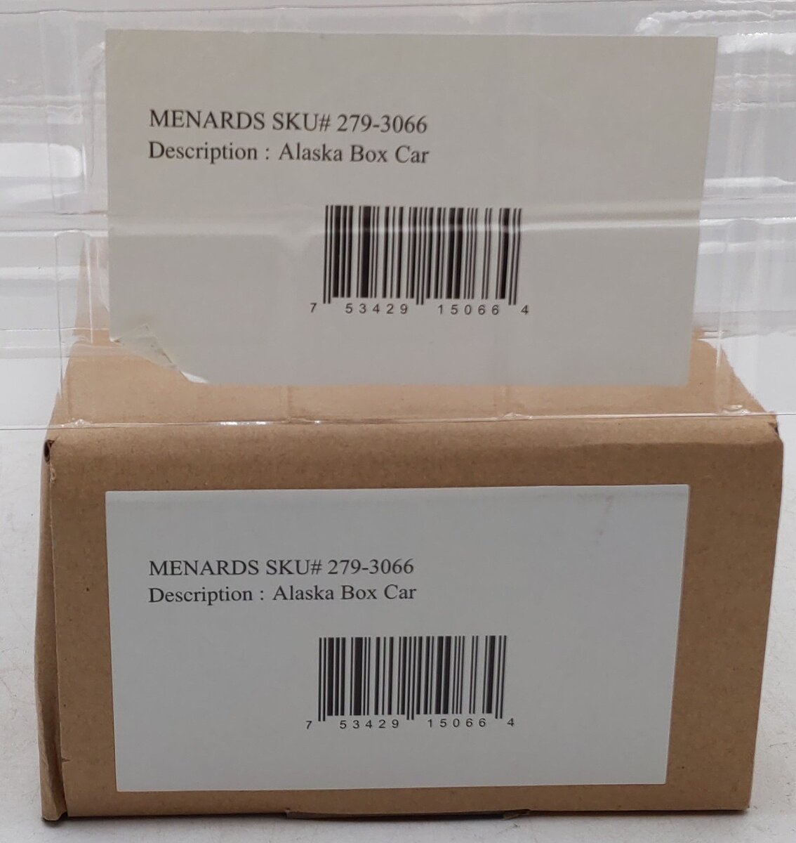 Menards 279-3066 O Gauge Alaska Boxcar #90886 EX/Box