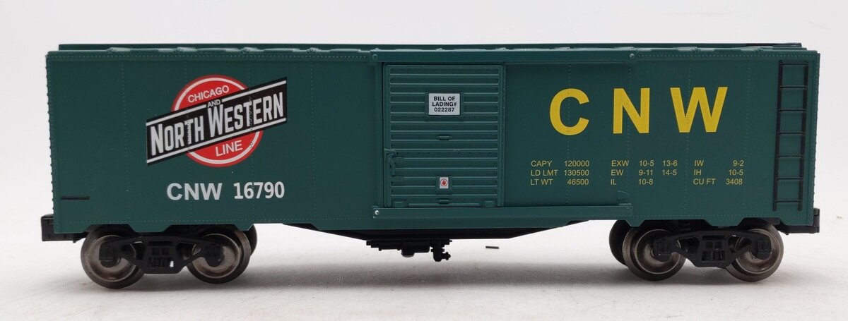Menards 279-2654 O Gauge Chicago & North Western Boxcar #16790 EX/Box