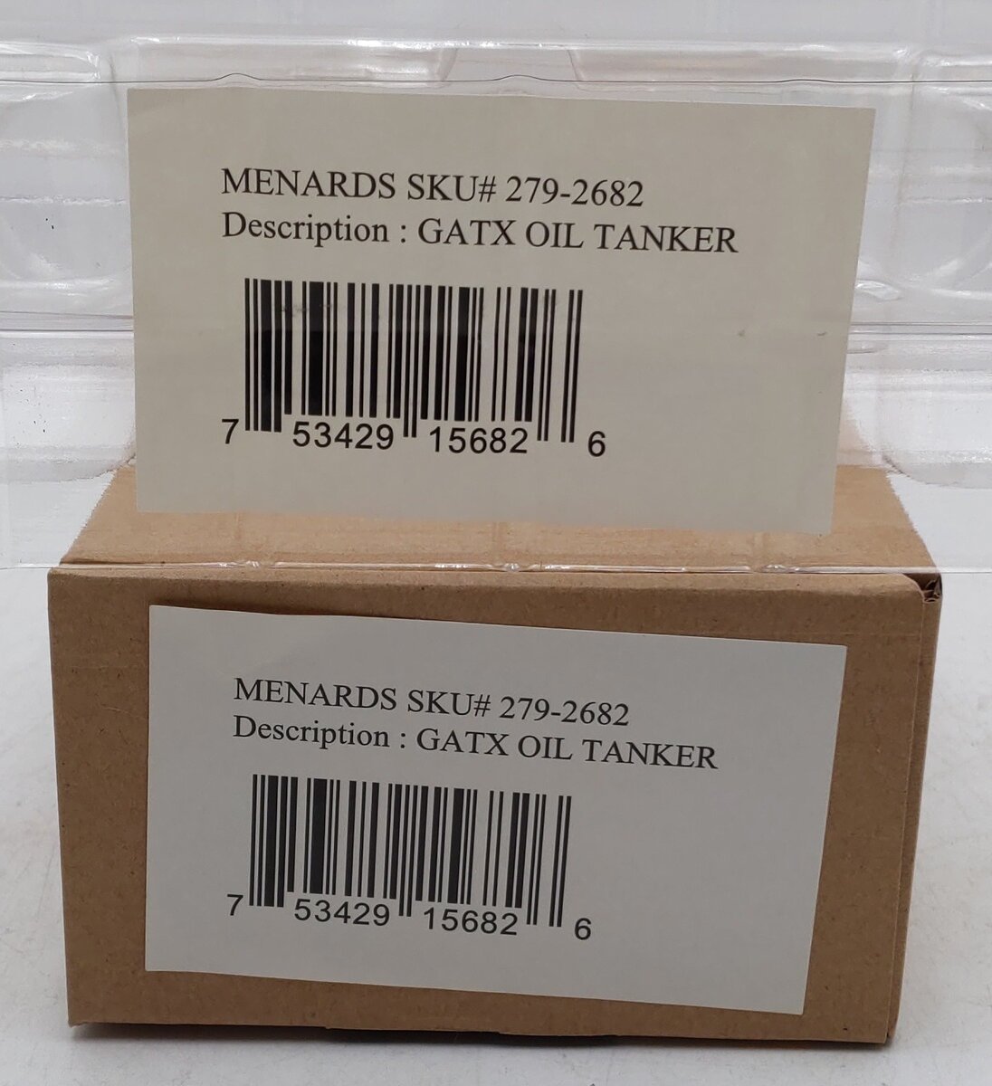 Menards 279-2682 O Scale GATX Oil Tanker #62868 EX/Box