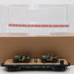Menards 279-3380 O Army Flatcar w/ Two Jeeps #10636 EX/Box