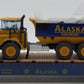Menards 279-3074 O Gauge Alaska Long Flatcar with Dump Truck #05121 EX/Box