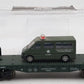 Menards 279-3449 O Gauge Army Flatcar with Military Van #10067 EX/Box