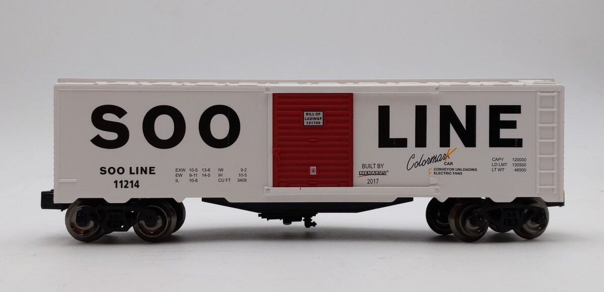 Menards 279-2654 O Scale Soo Line Box Car #11214 EX
