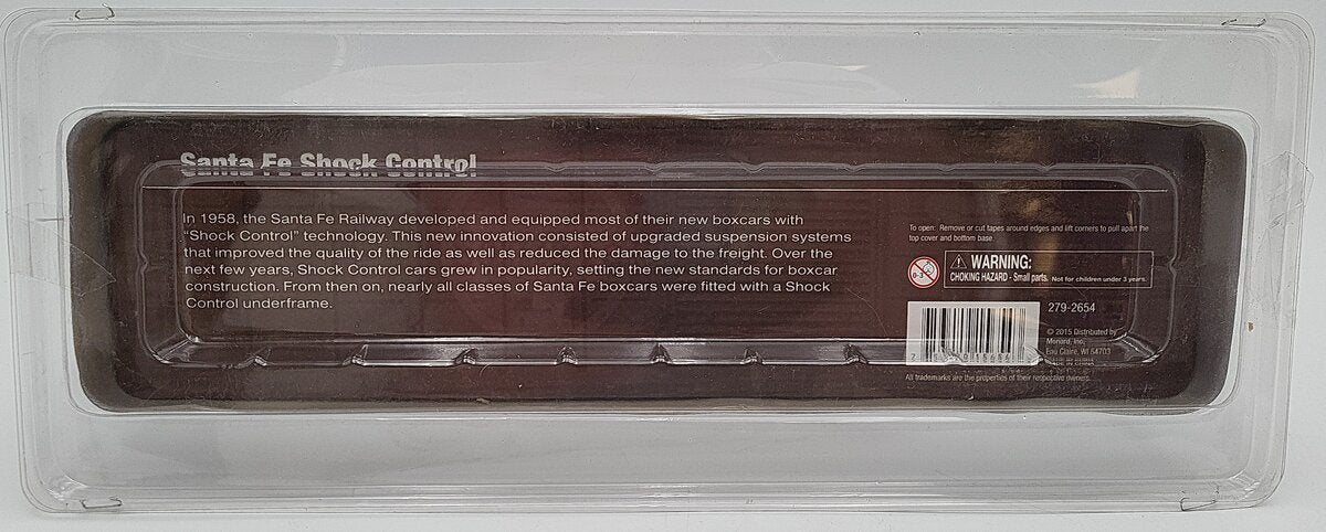Menards 279-2654 O Santa Fe Shock Control Boxcar EX/Box