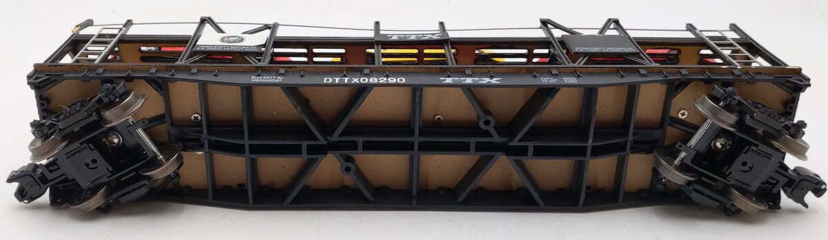 Menards 279-3912 O TXX Auto Carrier w/ Six Cars DTTX #08290 VG/Box