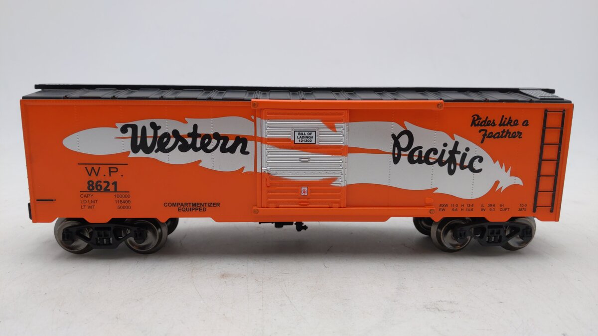 Menards 279-2654 O Western Pacific Boxcar #8621 LN