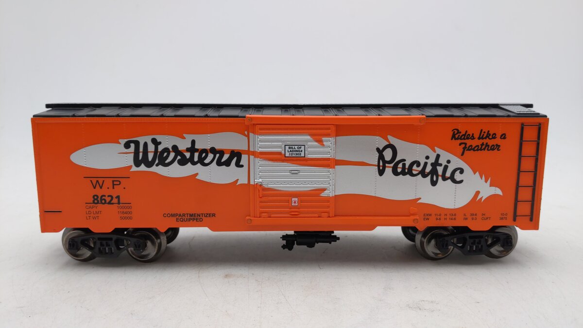 Menards 279-2654 O Western Pacific Boxcar #8621 LN