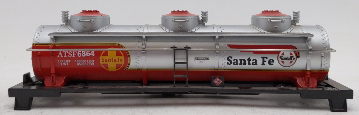 Menards 279-3974 O Gauge Santa Fe Tank Car # 6864 VG/Box
