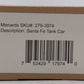 Menards 279-3974 O Gauge Santa Fe Tank Car #6020 LN/Box