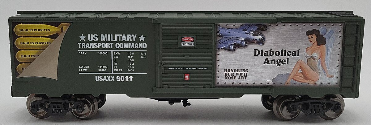 Menards 279-3991 O Gauge WWII Commemorative "Diabolical Angel" Boxcar EX/Box