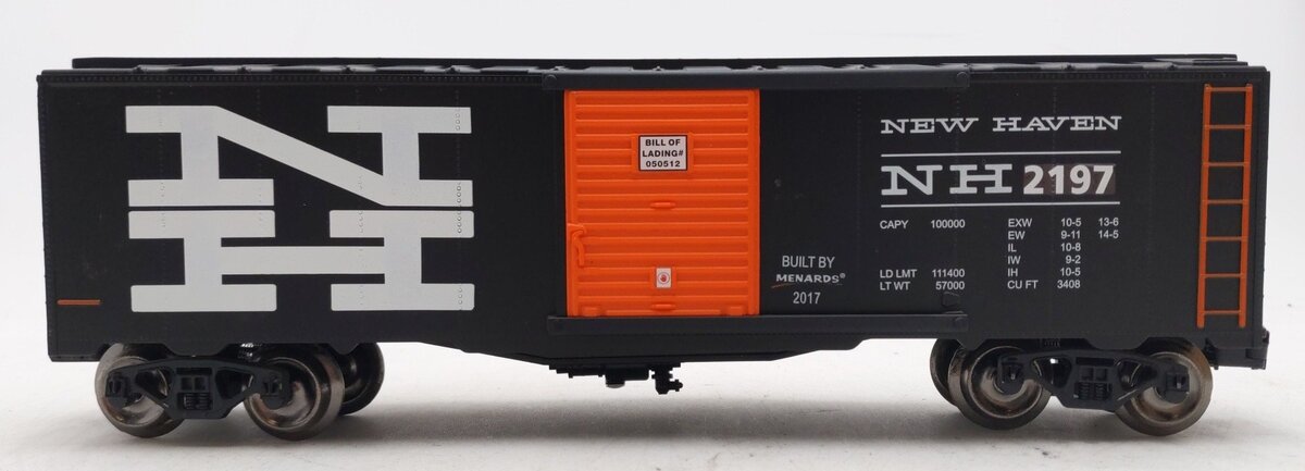 Menards 279-3824 O Gauge New Haven Boxcar #2197 EX/Box