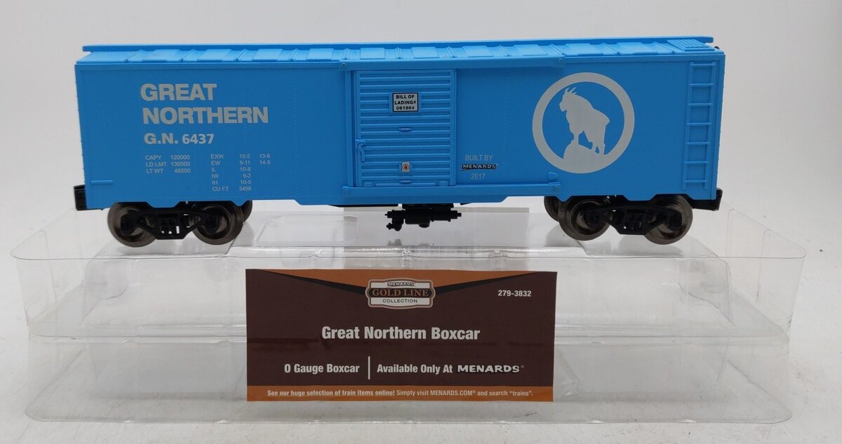 Menards 279-3832 O Scale Great Northern Boxcar #6437 LN/Box