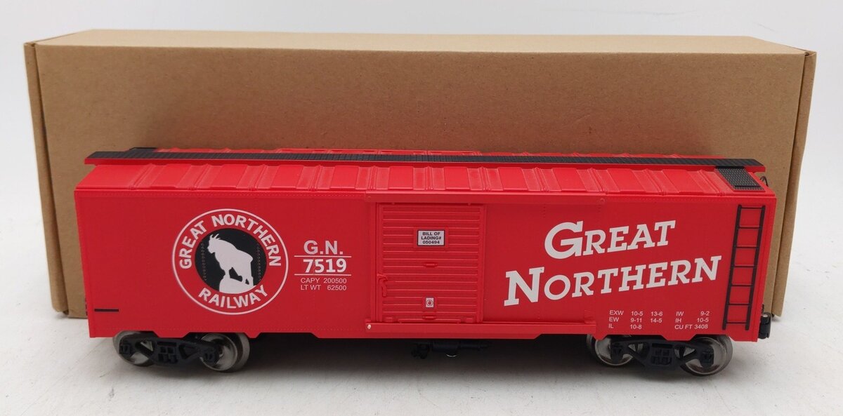 Menards 279-5257 O Gauge Great Northern Boxcar #7519 EX/Box