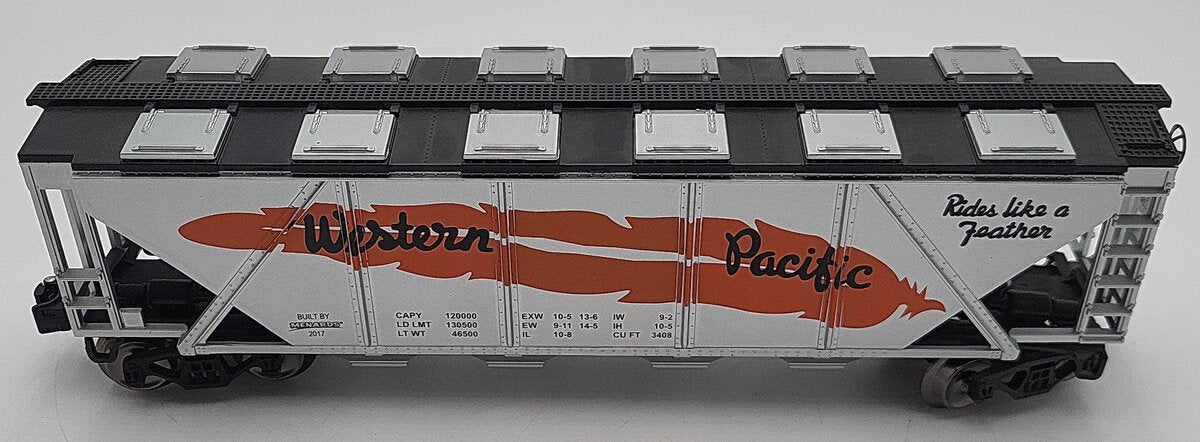 Menards 279-3875 O Gauge Western Pacific Covered Hopper Car LN