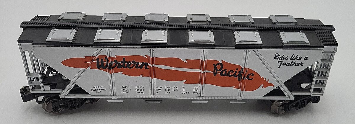 Menards 279-3875 O Gauge Western Pacific Covered Hopper Car LN