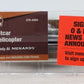 Menards 279-4484 O Gauge US Army Flat Car w/ Helicopter #1691 LN/Box