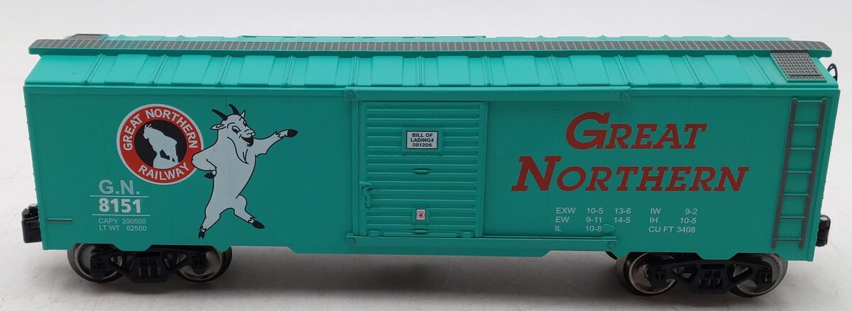 Menards 279-3884 O Gauge Great Northern Boxcar #8151 EX/Box