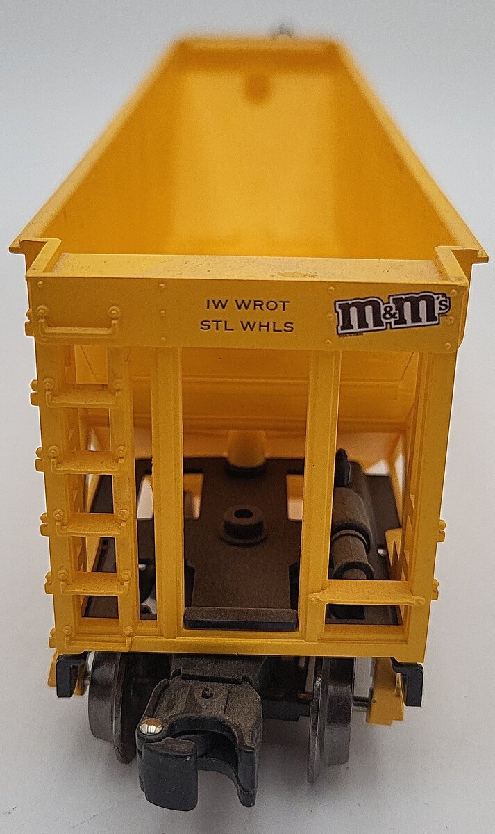 Menards 279-6748 O Gauge M&M's Hopper (Yellow) EX/Box
