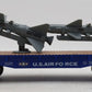Menards 279-4490 O Scale US Airforce Flatcar w/ 2 Rockets #4762 EX/Box
