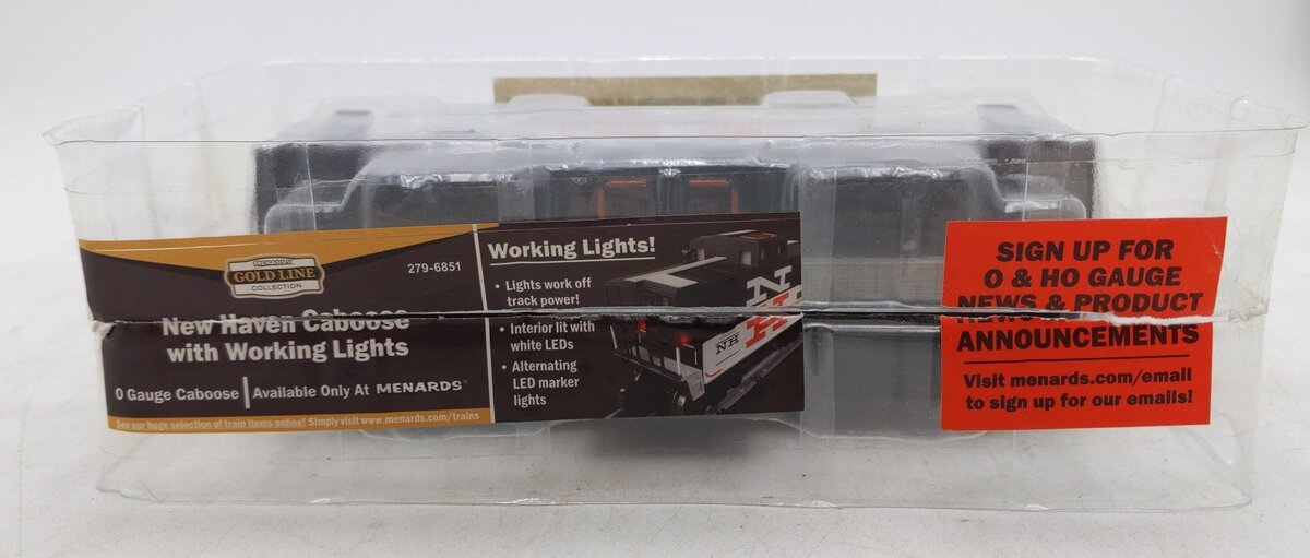 Menards 279-6851 O Gauge New Haven Caboose w/Lighting EX/Box