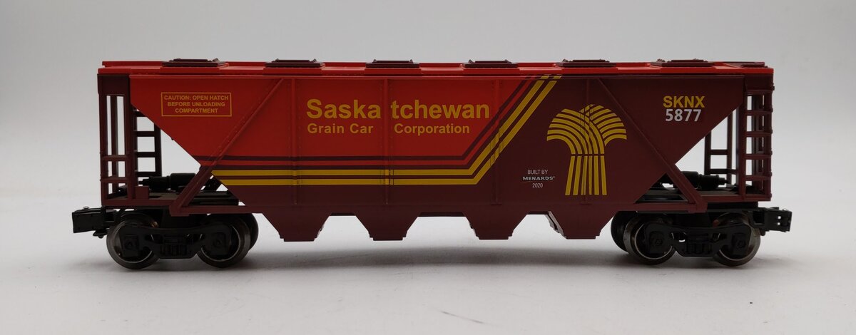 Menards 279-6975 O Gauge Saskatchewan Covered Quad Hopper #5877 LN/Box