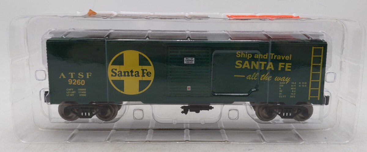 Menards 279-4558 O Gauge ATSF Santa Fe Boxcar #9260 EX/Box