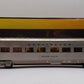 M.T.H. 30-68227 O Burlington 60' Streamlined Coach Car Silver Glow EX/Box