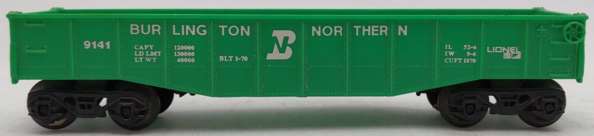 Lionel 6-9141 O Gauge Burlington Northern Gondola VG
