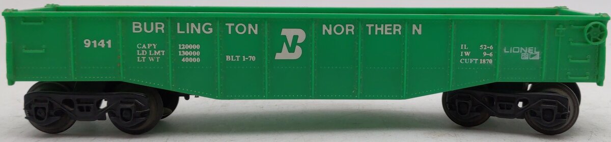Lionel 6-9141 O Gauge Burlington Northern Gondola VG