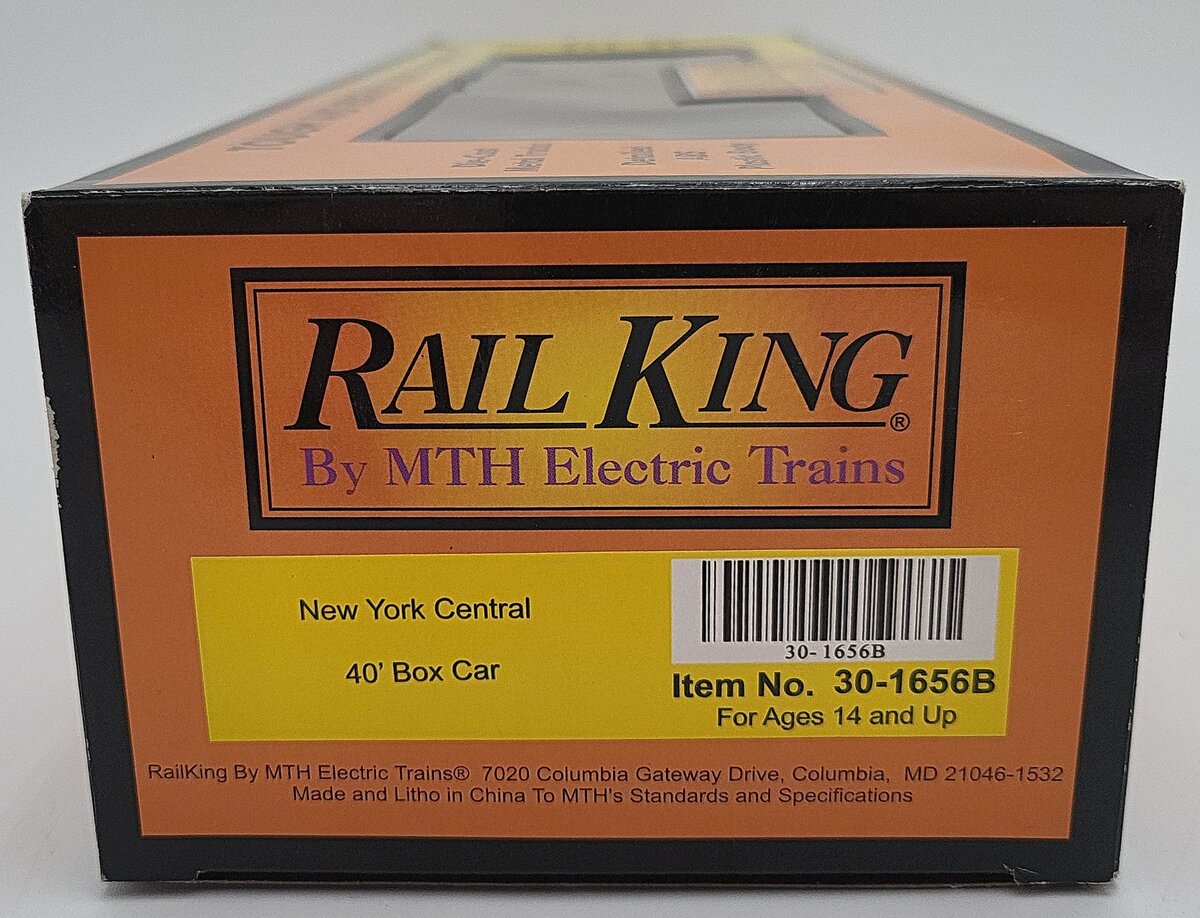 MTH 30-1656B O Gauge New York Central 40' Box Car #174021 EX/Box
