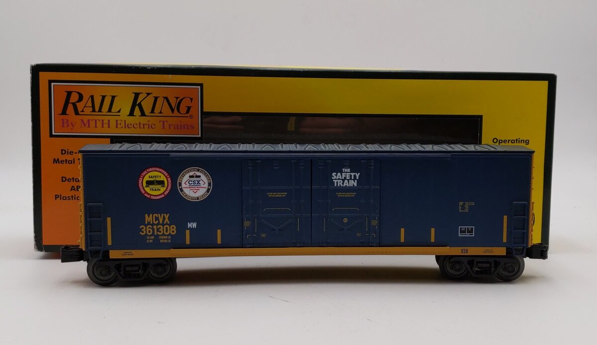 MTH 30-74830 O CSX 50' Double Door Plugged Boxcar #361308