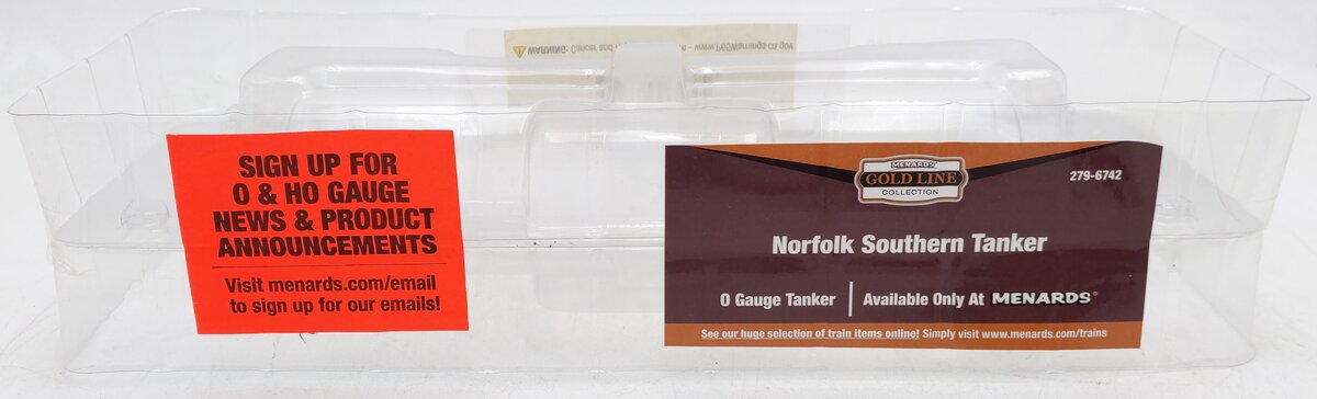 Menards 279-6742 O Gauge Norfolk Southern Tanker #12801 EX/Box
