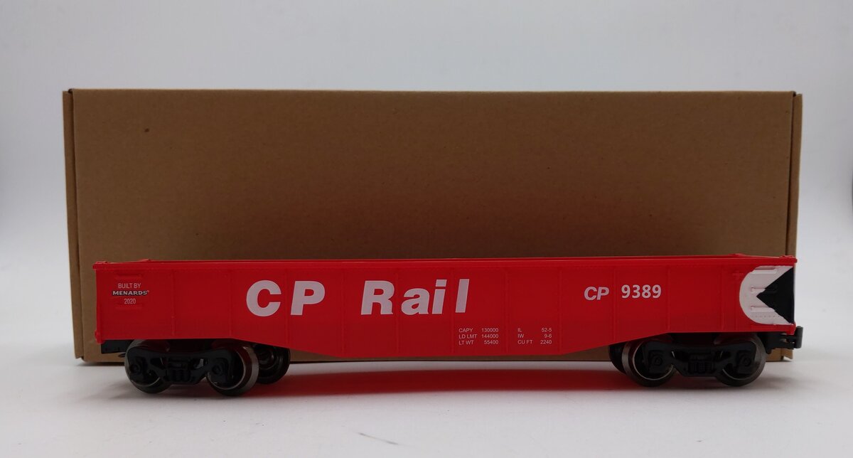 Menards 279-7032 O CP Rail Gondola Car #9389 EX/Box