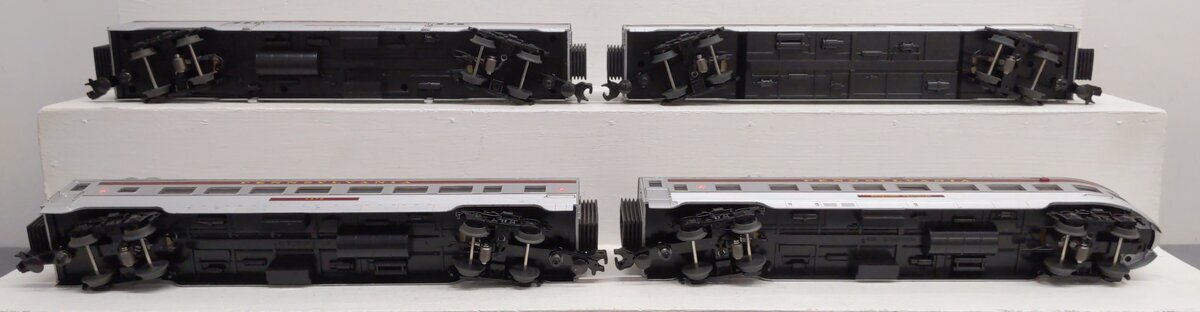 MTH 30-67596 O Pennsylvania RailKing 60' Streamlined Passenger Set (Set of 4) EX/Box