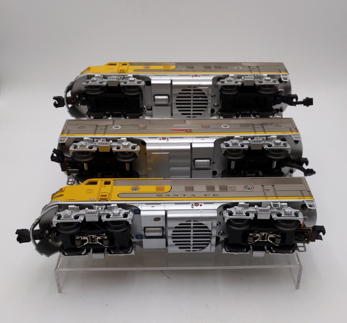 MTH 30-20632-1 O Scale Santa Fe F-3 ABA Diesel Locomotive Set w/ Proto-Sound 3.0 EX/Box