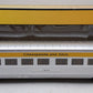 MTH 30-67865 O Chesapeake & Ohio 60' Streamlined Fluted-Side ABS Coach - 3-Rail EX/Box